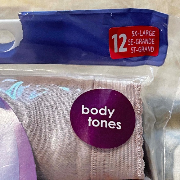 5 BRIEFS, 100% COTTON, BODY TONES, SIZE 12 (5X), FRUIT OF THE LOOM, IN ORIGINAL - Picture 5 of 5